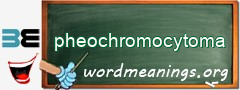 WordMeaning blackboard for pheochromocytoma